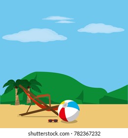 Beach and sunchair design