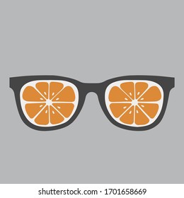 Beach Sunglasses Summer Concept orange