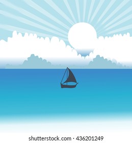 Beach sunrise background