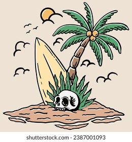 ropa de surf de playa para tu camiseta de marca
