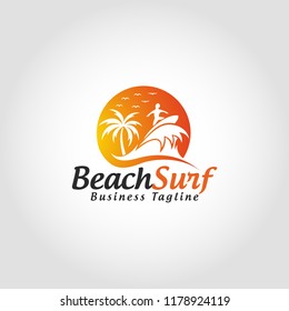 Beach Surf Logo