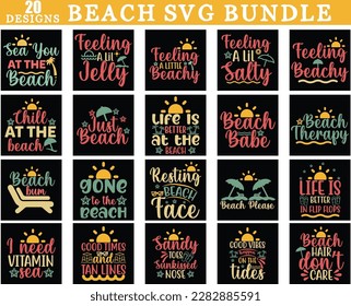 Paquete SVG de playa, paquete Summer Svg