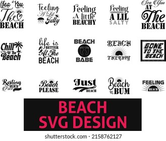 beach SVG Bundle. beach T-shirt Design SVG Bundle.