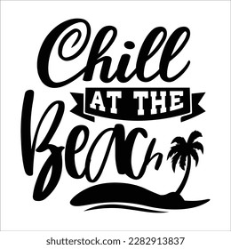 Archivo de corte de diseño de svg de playa