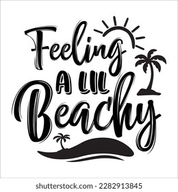 Archivo de corte de diseño de svg de playa