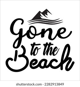 Beach svg design cut file