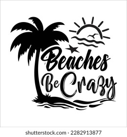 Beach svg design cut file