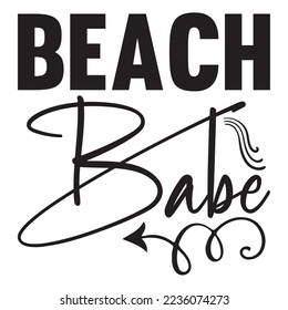 Beach SVG Design Vector File.