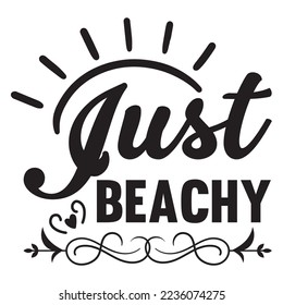 Beach SVG Design Vector File.