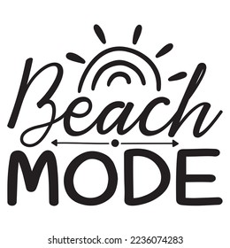 Beach SVG Design Vector File.
