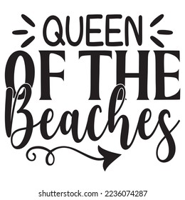 Beach SVG Design Vector File.