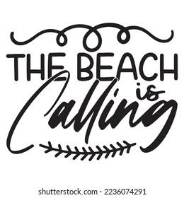 Beach SVG Design Vector File.