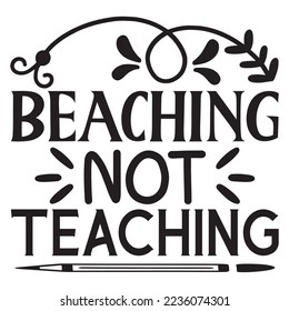 Beach SVG Design Vector File.