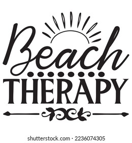 Beach SVG Design Vector File.