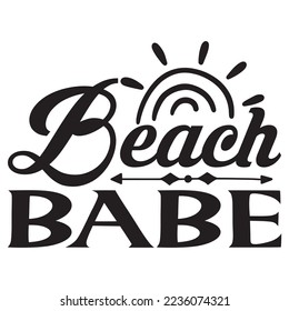 Beach SVG Design Vector File.