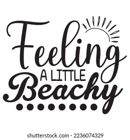 Beach SVG Design Vector File.