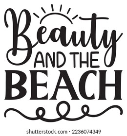 Beach SVG Design Vector File.