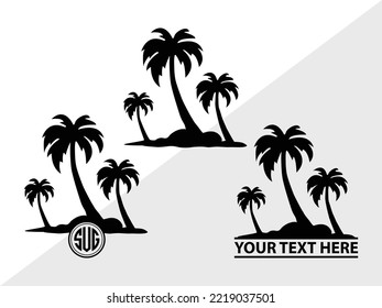 Beach SVG Printable Vector Illustration