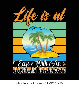 BEACH T SHIRT AND TYPOGRAPHY DESIGN