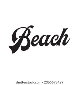 beach text on white background.