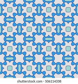 Beach Themed Background Seamless Pattern