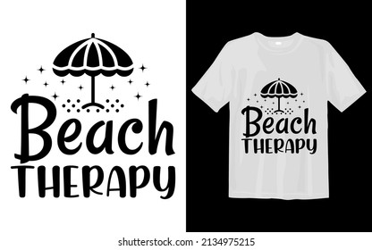 Beach Therapy Svg T Shirt Design