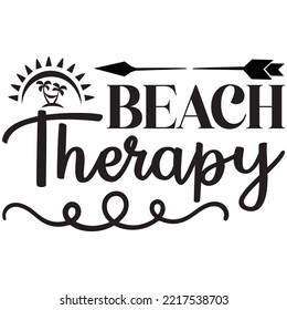 Archivo de vectores de diseño de camisetas de terapia de playa.