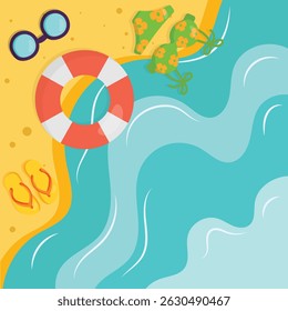 Strandblick Sommerflaeche