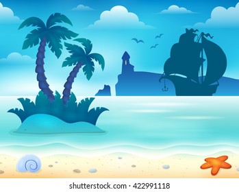Beach topic image 5 - eps10 vector illustration.