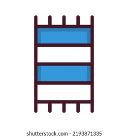 beach towel icon illustration vector
