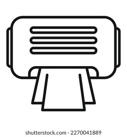 Beach towel icon outline vector. Fabric tissue. Clean cloth