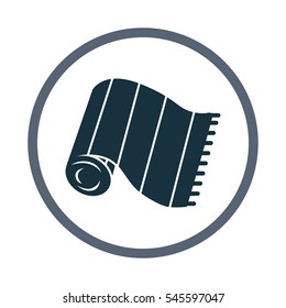 Beach towel icon. Simple design for web and mobile