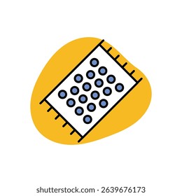 Beach Towel Icon vector stock illustration