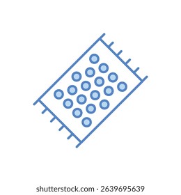 Beach Towel Icon vector stock illustration