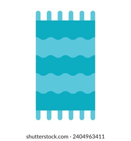 Beach Towel Vector Flat Icon For Personal And Commercial Use.
