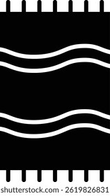 Beach Towel vector icon. Can be used for printing, mobile and web applications.