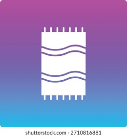 Toalla de playa icono de Vector. Se puede utilizar para aplicaciones de impresión, móviles y de Web.