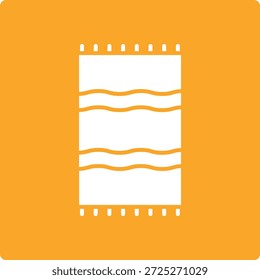 Beach Towel vector icon. Can be used for printing, mobile and web applications.
