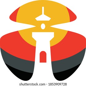 
The beach tower logo can be used for your business.