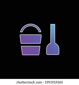 Icono de vector de gradiente azul de Beach Toy