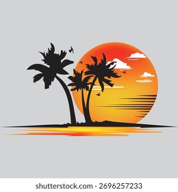 Beach and Travel Vector design