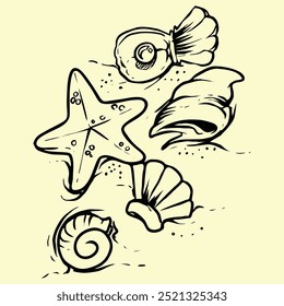 Beach travel vector  icon collection