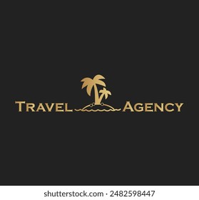 Vector de logotipo de vocación de viaje