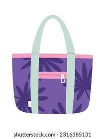 Ilustración del vector de bolsa tropical de playa