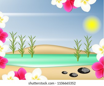 Beach tropical plants