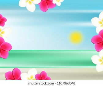 Beach tropical plants