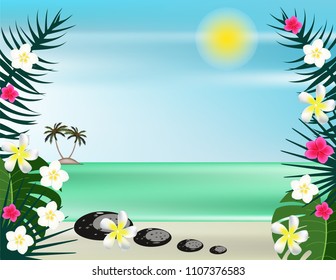 Beach tropical plants