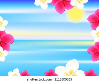 Beach tropical plants
