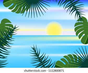 Beach tropical plants