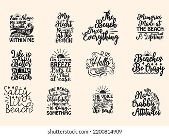  Beach t-shirt design vector file